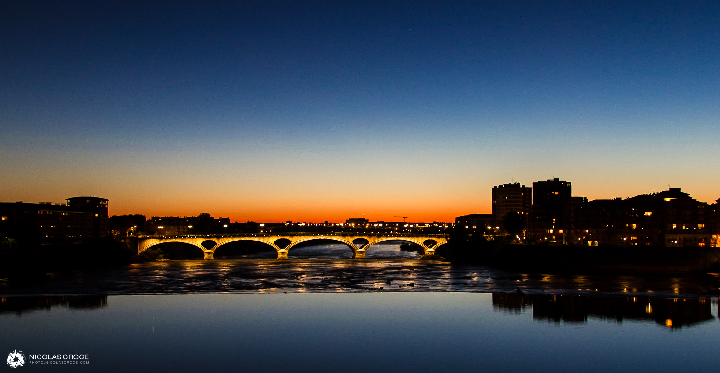 Coucher de soleil sur la Garonne - Toulouse