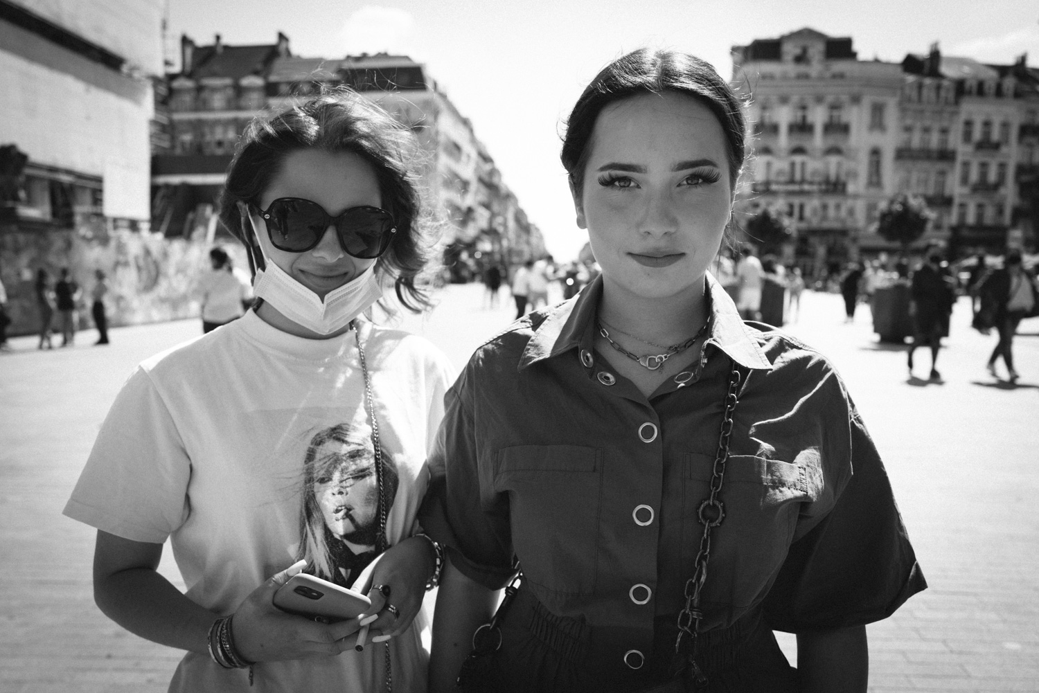 Portrait réalisé lors d'un workshop à Bruxelles, pour montrer aux élèves comment cela se passe.