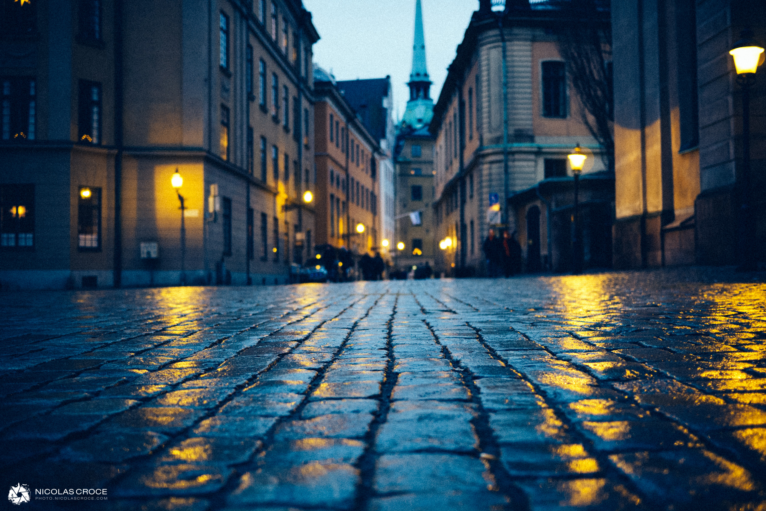 Une ruelle de Gamla Stan (la vielle ville) à Stockholm