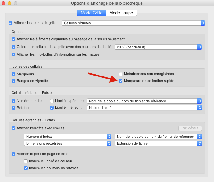 configuration-marqueur-collection-rapide