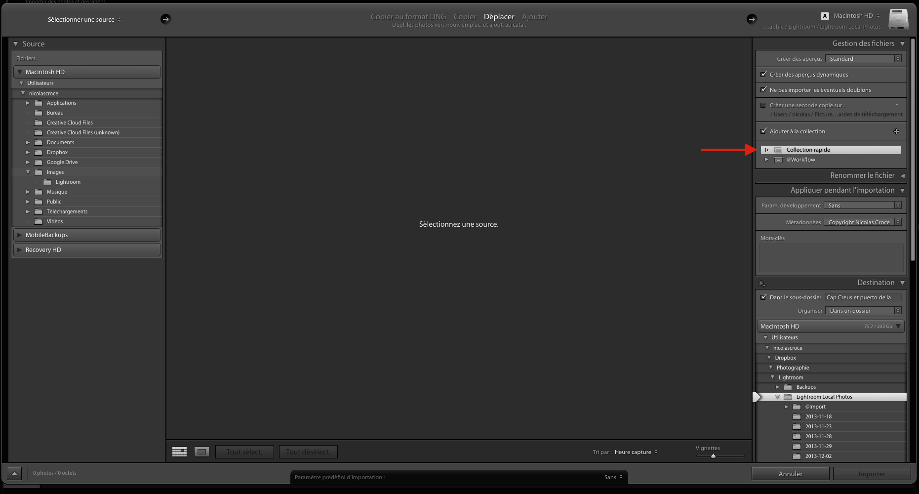 importation-collection-rapide-lightroom-cc