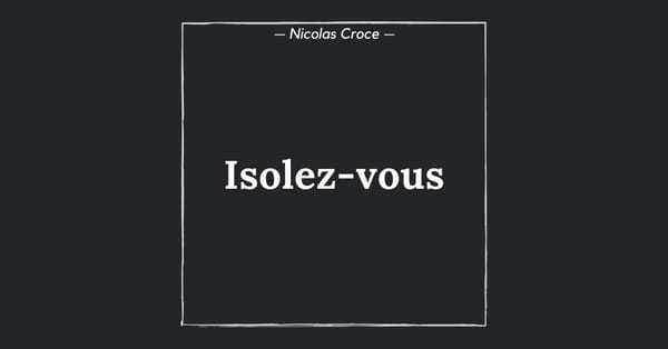 Isolez-vous